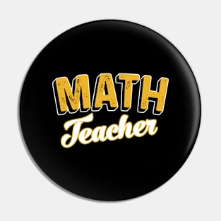 math teacher Pin