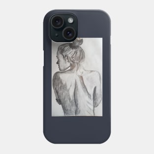 Sketch of Girl Phone Case