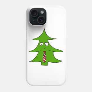 Christmas Tree Wearing A Tie Phone Case