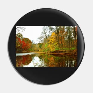 Autumn On Neshaminy Creek Pin