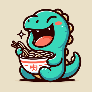 Adorable Dino and Ramen T-Shirt