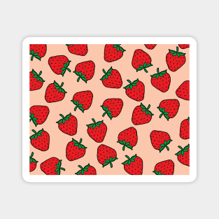 Strawberry pattern Magnet