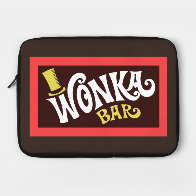 Willy Wonka Bar Logo Wonka Bar Laptop Case Teepublic