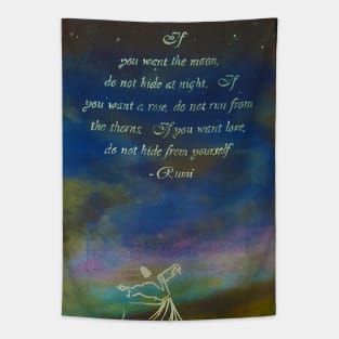 Waw-Whirling Dervishes – Rumi - 2 Tapestry