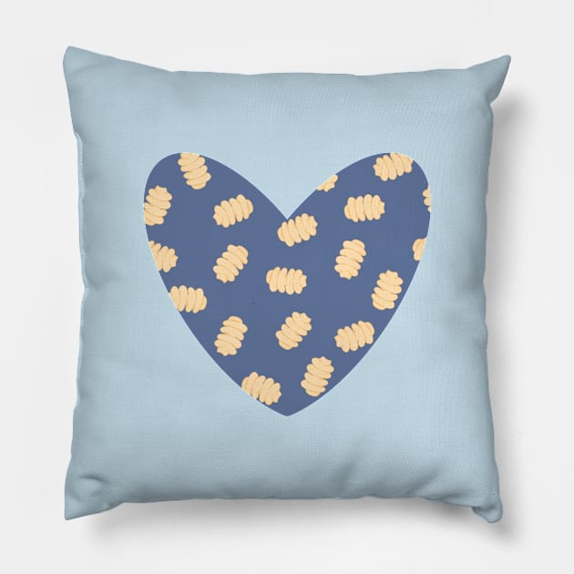 Radiatori Pasta Pattern Pillow by bloomingviolets