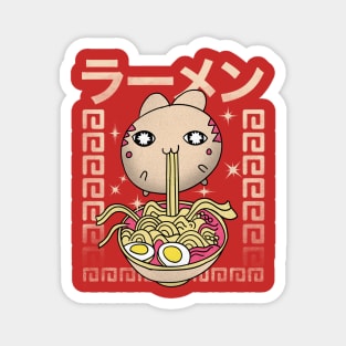 Kawaii Cat Noodle Lunch Magnet