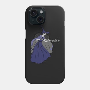 Witch casting spell Halloween Phone Case