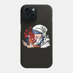Mother Teresa With Child Phone Case