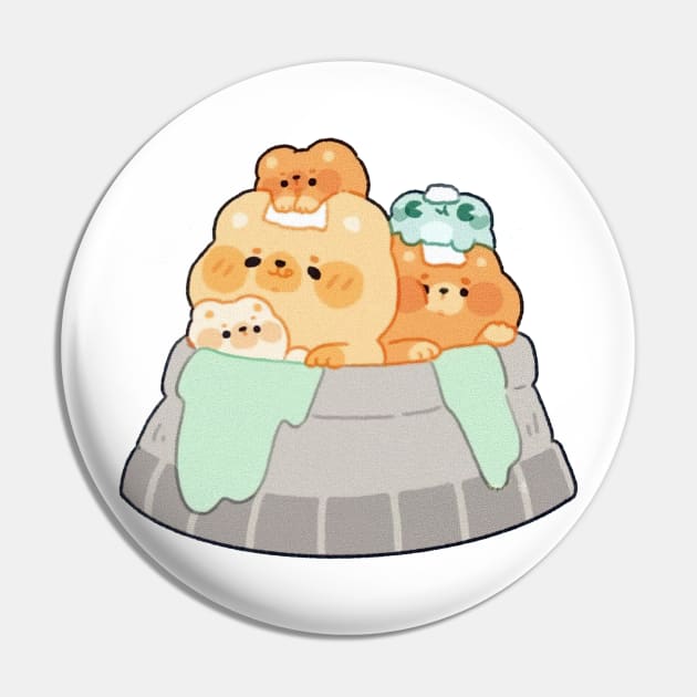 Family Bear on Vacation Pin by Briellart