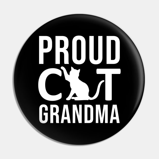 Proud Cat Grandma Pin by DragonTees