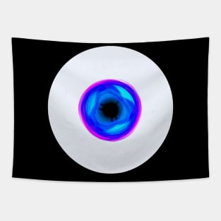 Eye abstract art horror Tapestry