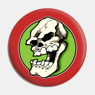 Grumpy Skull Pin