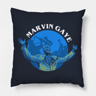 Nostalgic Marvin Light Blue Pillow