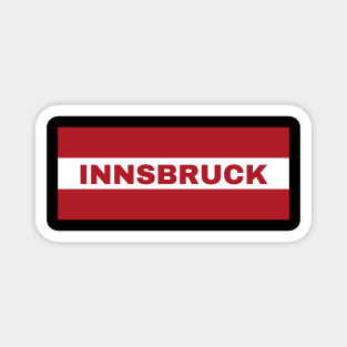 Innsbruck City in Austrian Flag Magnet