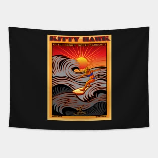 KITTYHAWK OUTER BANKS NORTH CAROLINA SURFING Tapestry