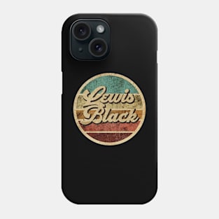 Tanatoraja, circle retro faded Lewis Black Phone Case