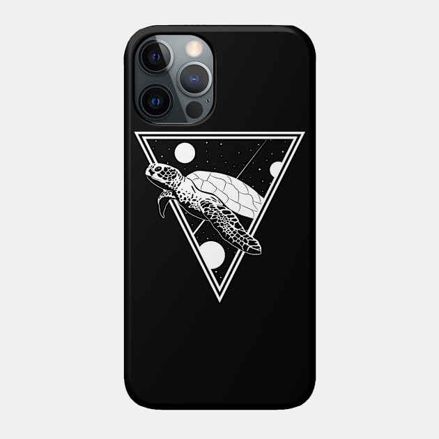 Space Turtle White - Turtle - Phone Case