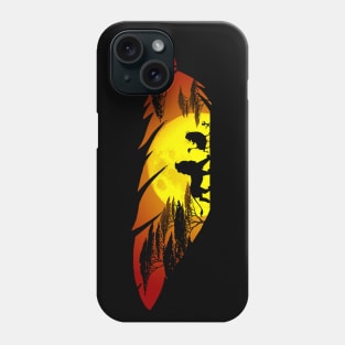 Lion King In A Feather Phone Case