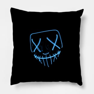 Halloween Wire Mask Neon Pillow