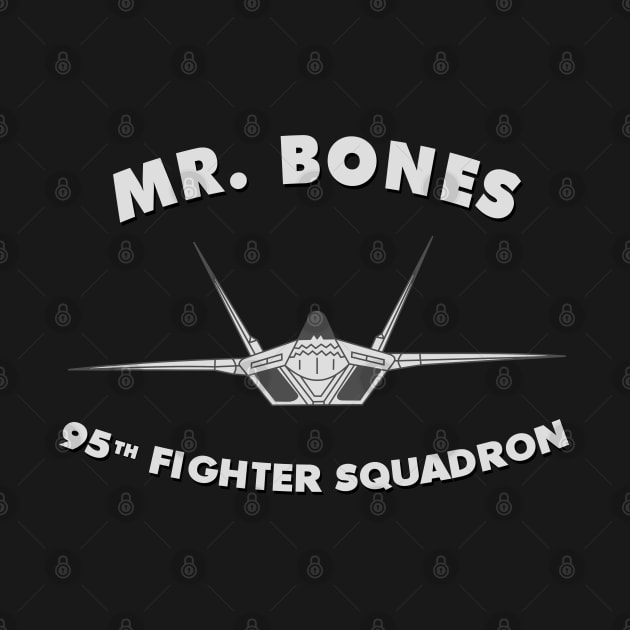 95th Fighter Squadron Mr Bones F22 USAF by DesignedForFlight