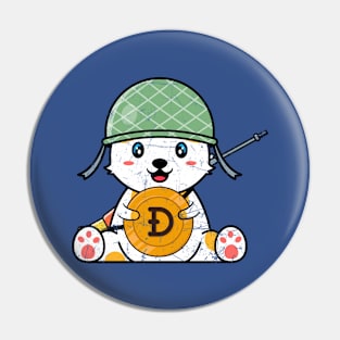 Dogecoin Soldier Pin