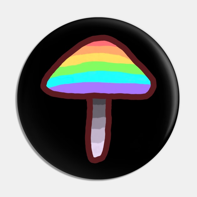 Rainbow Shroom Pin by Dialon25