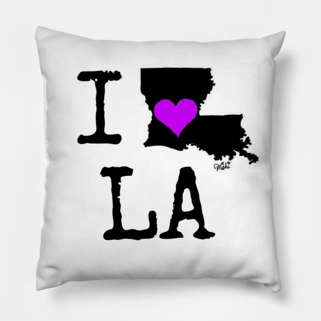 I 💜 LA Pillow by Mishi