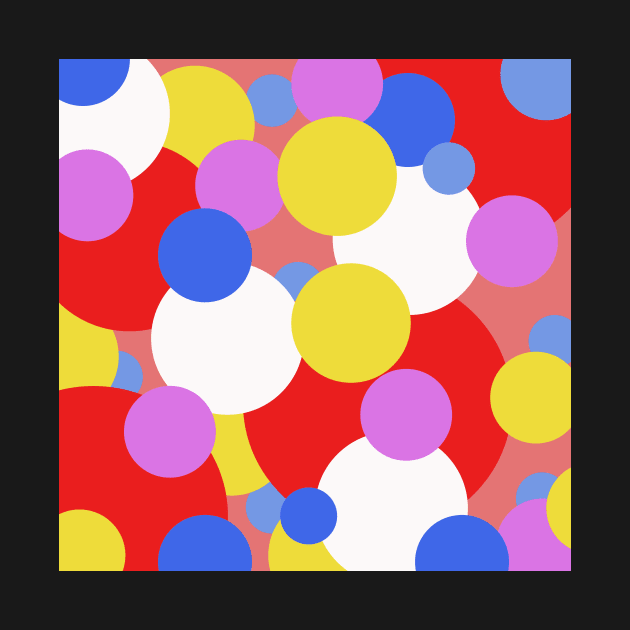 pop art polka dot pattern by pauloneill-art