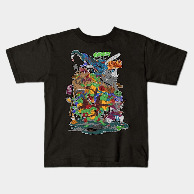 Teenage Mutant Ninja Turtles TMNT Group Toddler Cotton Short-Sleeve T-Shirt - Special Order