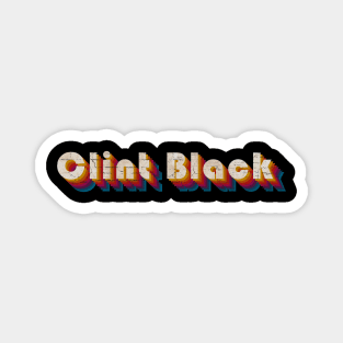 retro vintage Clint Black Magnet