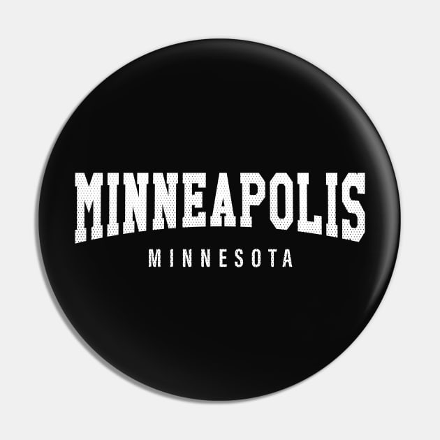 Minneapolis, Minnesota - MN Football Typography Pin by thepatriotshop