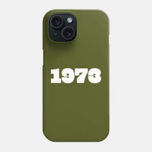 1973 Retro Year Typography Phone Case