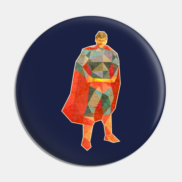 Superhero Lowpoly Pin by tsign703