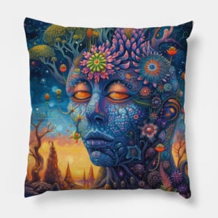 Psychedelic Dreamscape Pillow