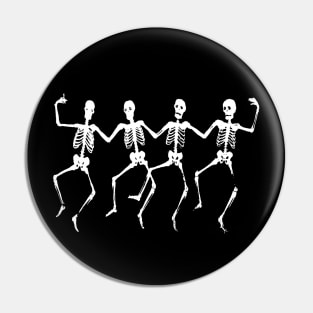 Skeleton Chorus Line from the Crypt Pin