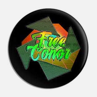 Free Conor: Irishwave Pin