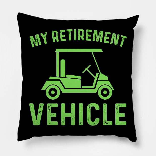 Funny golf retirement party women retired golf players Pillow by Printopedy