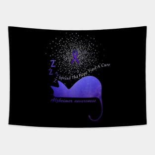 Alzheimer Awareness Spread The Hope Find A Cure Gift Tapestry