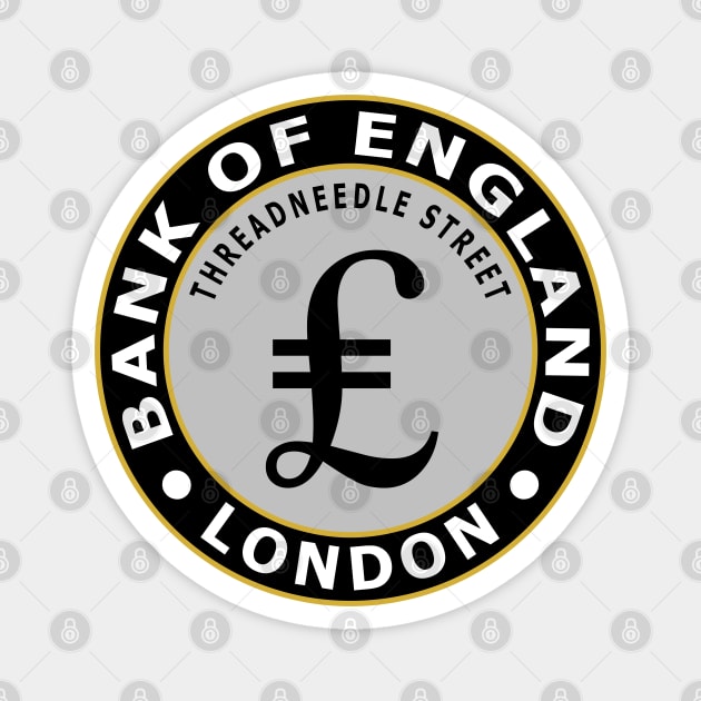 The Bank of England Magnet by Lyvershop