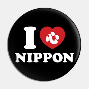 I HEART [LOVE] NIPPON Pin