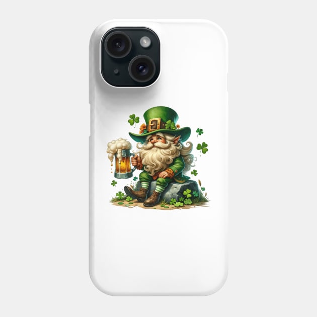 St Patricks Day Leprechaun Phone Case by Chromatic Fusion Studio
