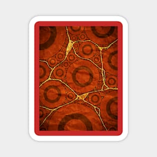 Rust Rivers Abstract Kintsugi Abstract Magnet