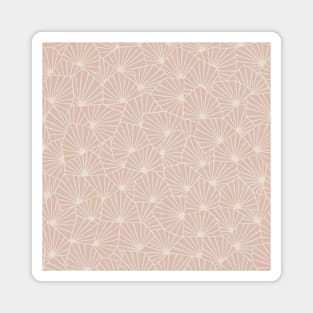 pink geometric pattern Magnet