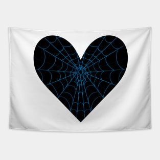 Spider Web Heart V5 Tapestry