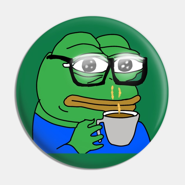 Coffee Pepe Pin by TheMemeLord