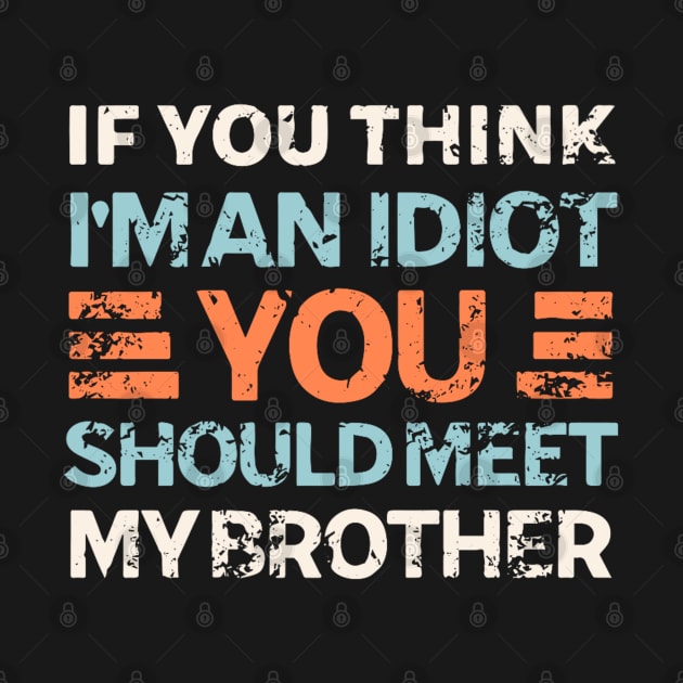 If You Think I'm An Idiot You Should Meet My Brother by Matthew Ronald Lajoie