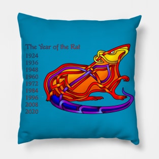 Chinese Year of the Rat Pillow