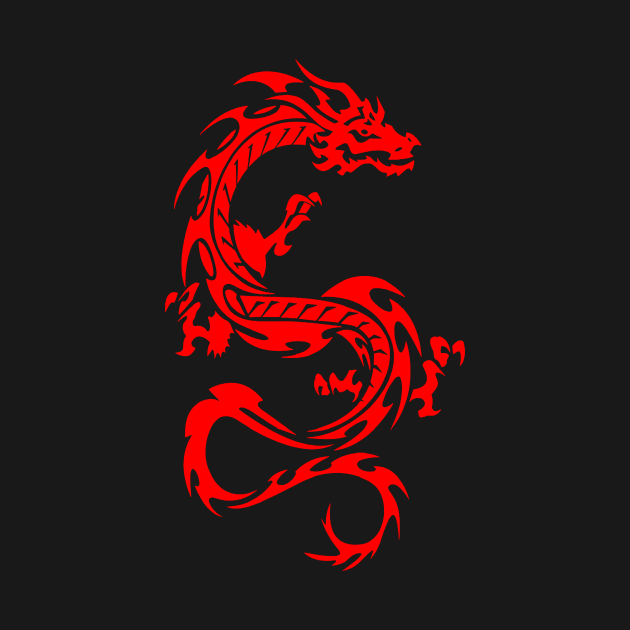 Red The Dragon Logo by citrarendita