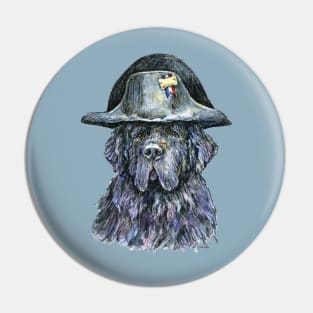 Newfoundland as Napoleon Bone-a-part Pin