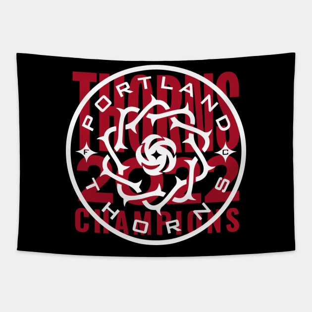 Thorns Champions 04 Tapestry by Very Simple Graph